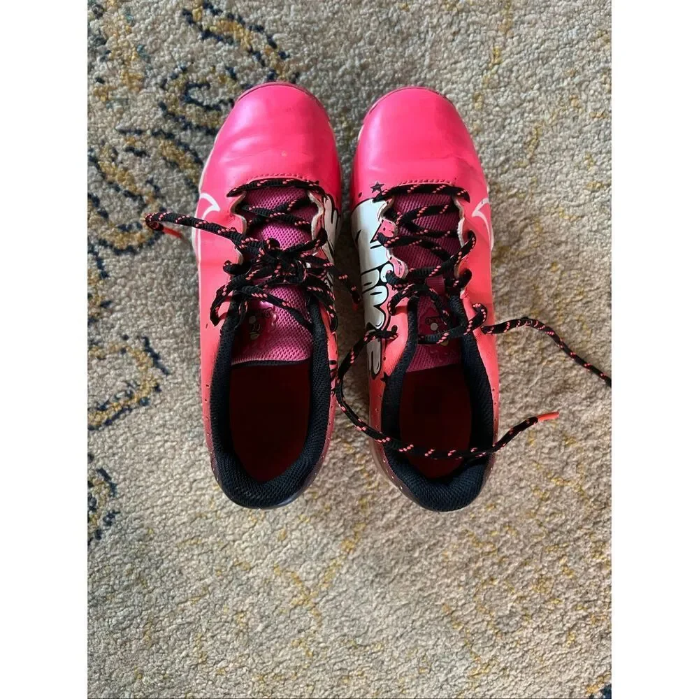 Nike Girls Softball Cleats Pink Black Size 4Y Nike Diamond